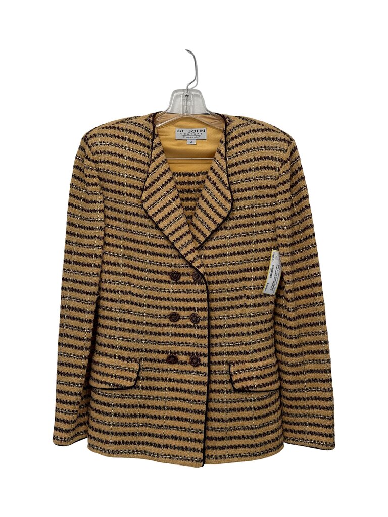 Dbl Brst Stripe Jacket/Skirt