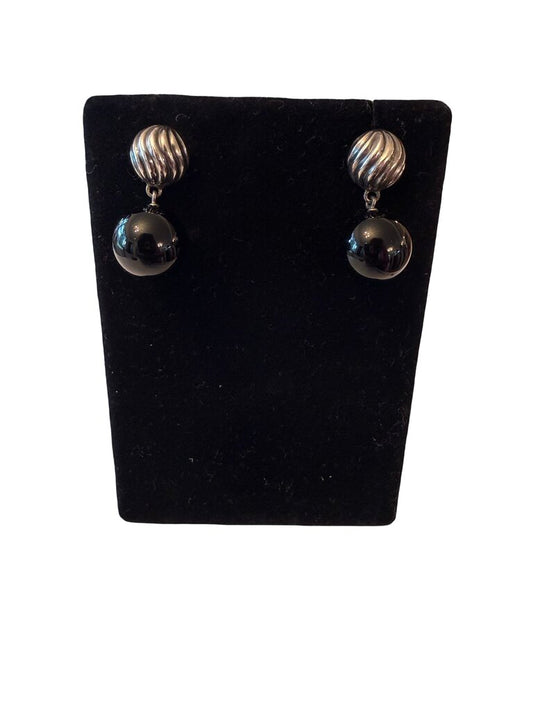 Onyx and Sterling silver