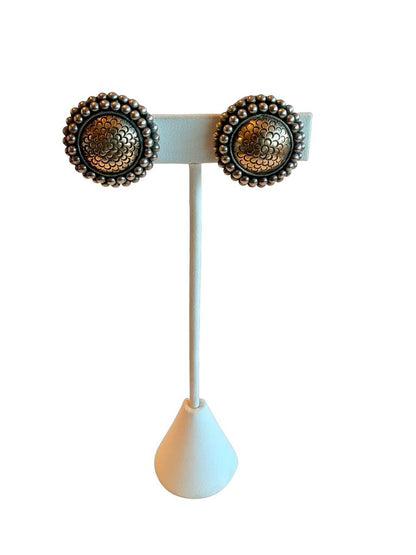 Sterling Silver 18K Circle Clip