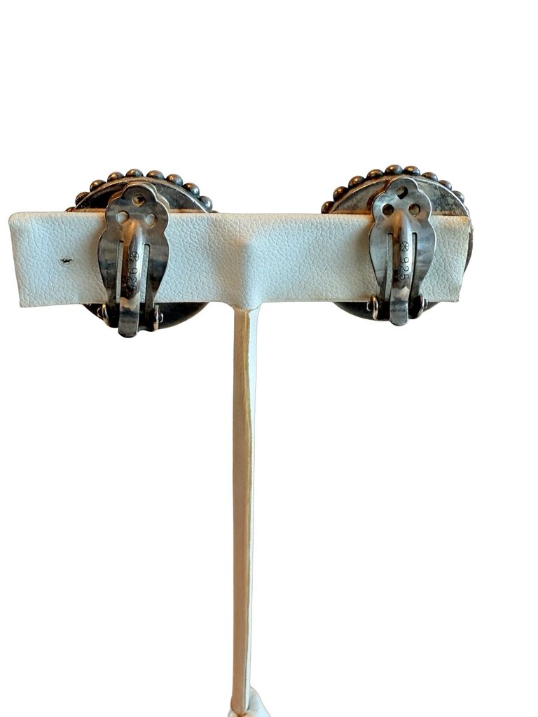 Sterling Silver 18K Circle Clip