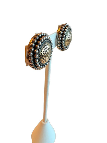 Sterling Silver 18K Circle Clip