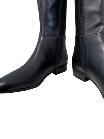 Leather/Stretch Flat Tall