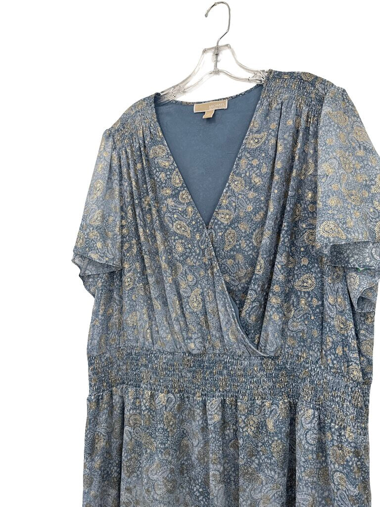 Smocked Tiered Paisley