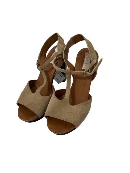 Suede Heel Sandals