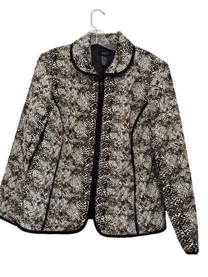 Animal Print Zip Front
