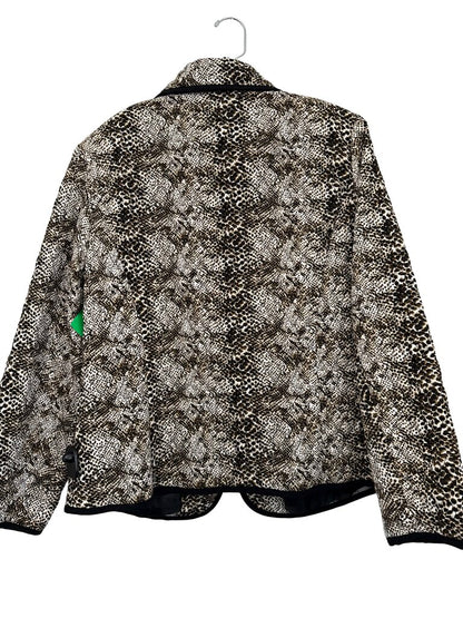 Animal Print Zip Front