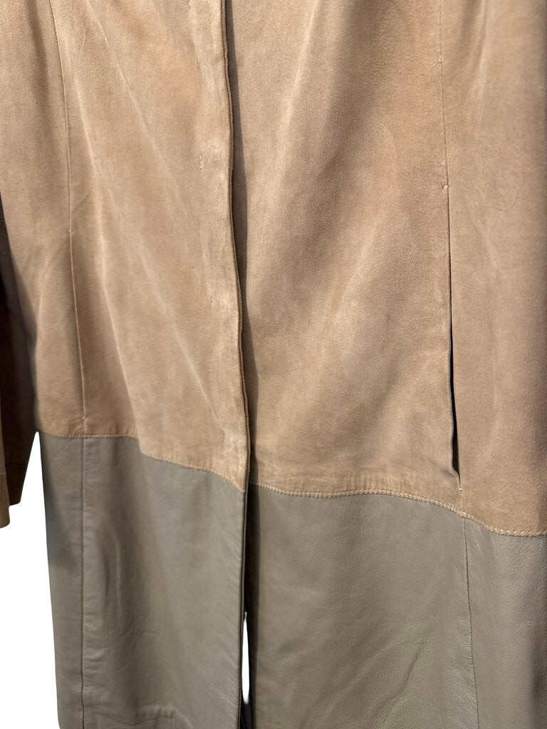 Leather/Suede Snap Front