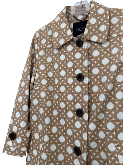 Basketweave Print 3/4 Length