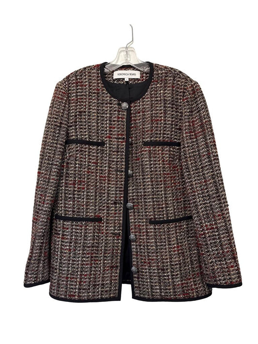 Tweed Button Front