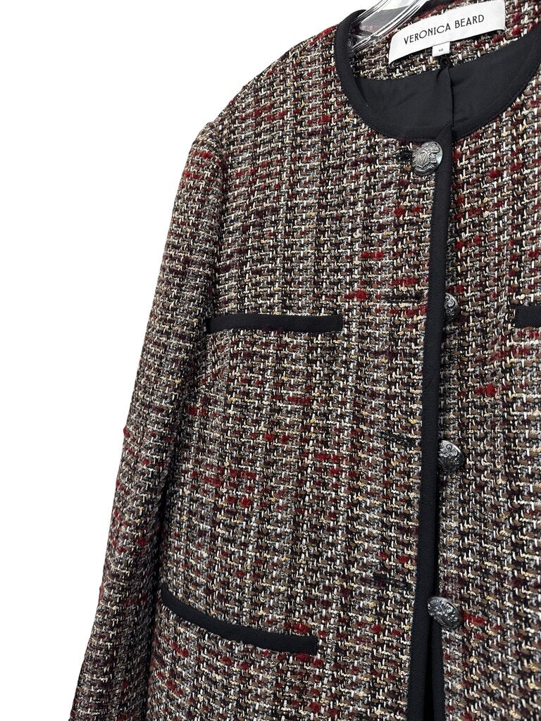 Tweed Button Front