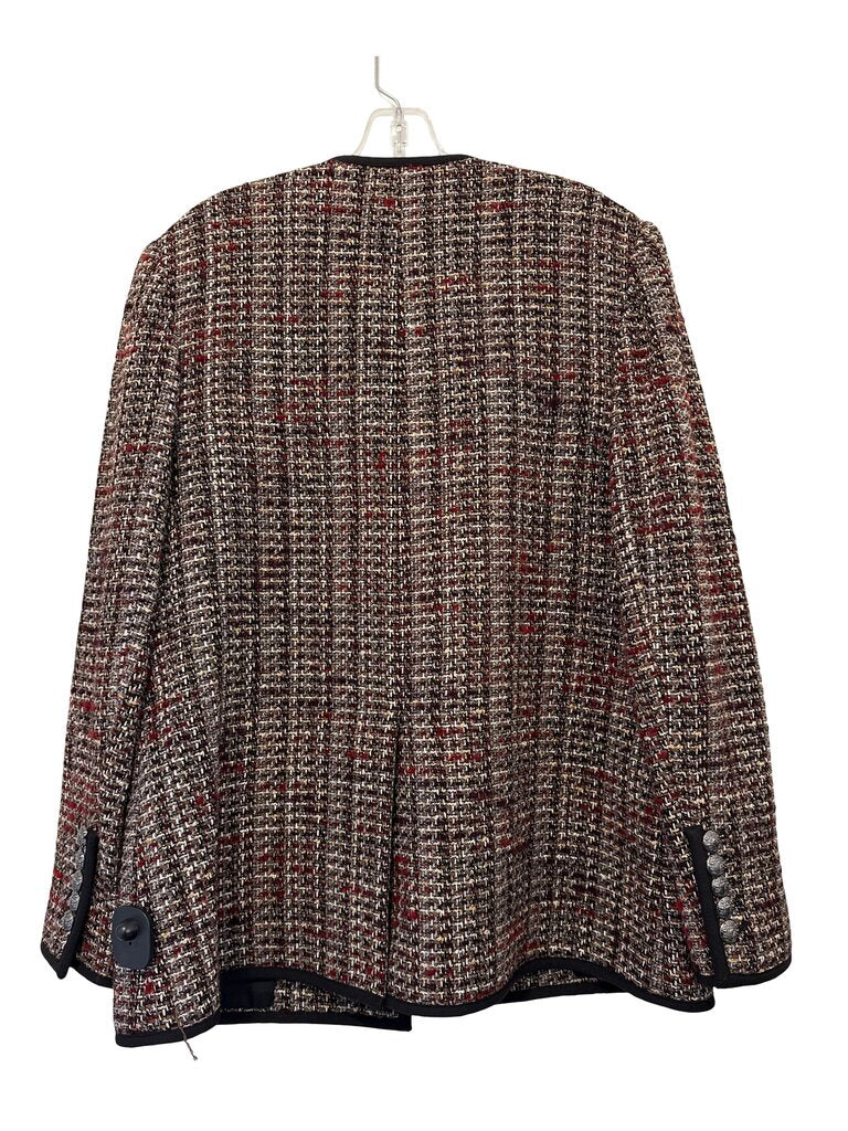 Tweed Button Front