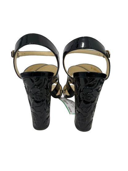 Patent Sandal W/Heel