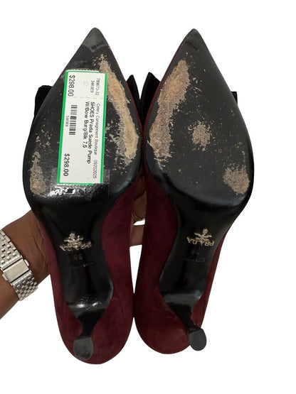 Suede Pump W/Bow