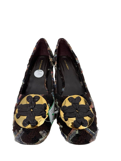 Tweed Logo Low Heel Pumps