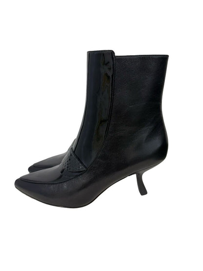 Patent/Leather Ankle W/Heel