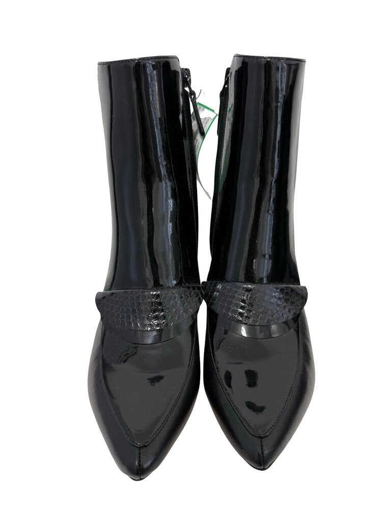 Patent/Leather Ankle W/Heel