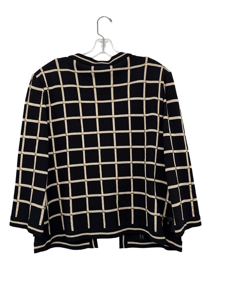 Check Cardigan W/Studs NWT