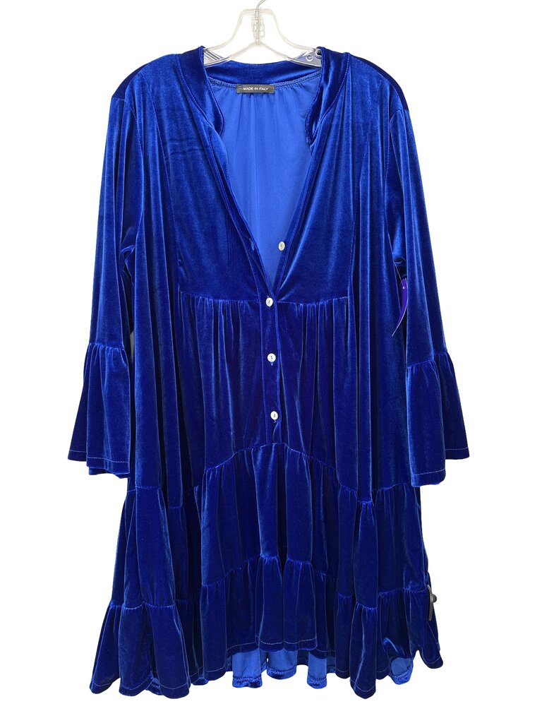 Velvet Button Front Tiered