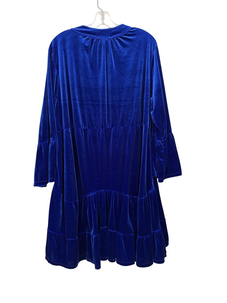 Velvet Button Front Tiered