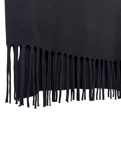 Ribbed Hi Nk Fringe Hem