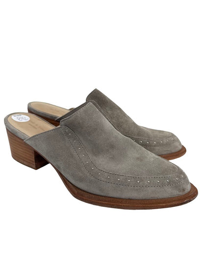 Suede Mule W/Heel