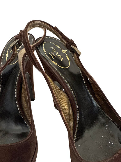 Suede Heel Slingback