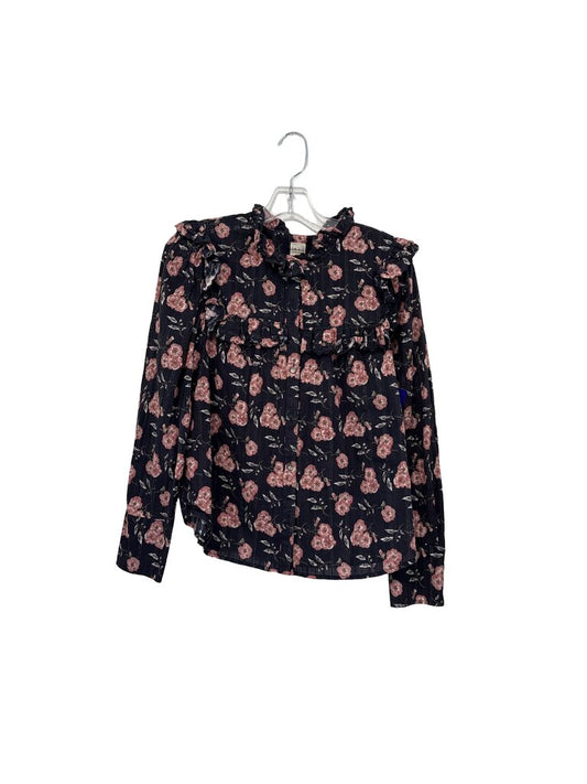 Floral Blouse W/Ruffles