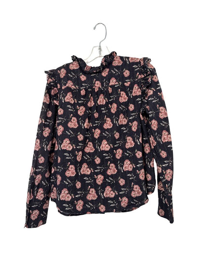 Floral Blouse W/Ruffles