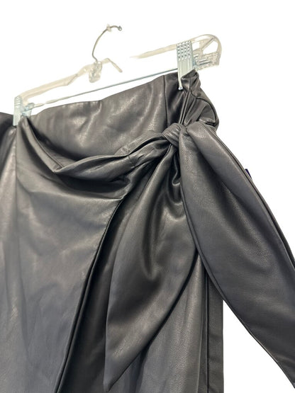 Faux Leather Wrap Mini