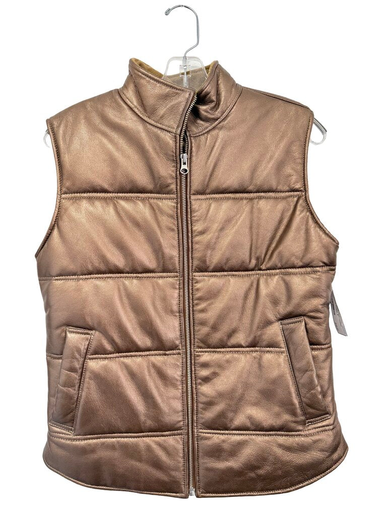 Faux Leather Puffer