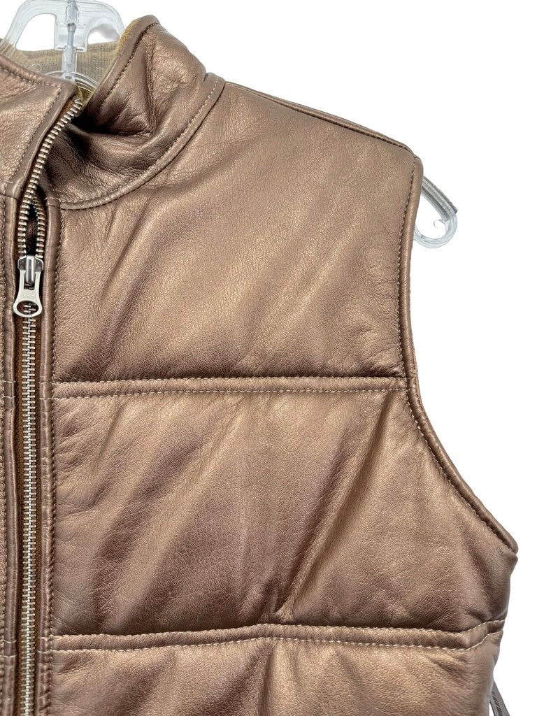 Faux Leather Puffer