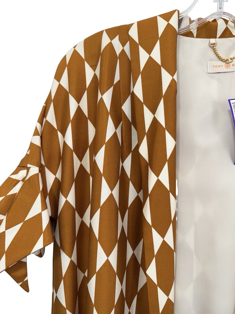 Silk Tile Print Duster