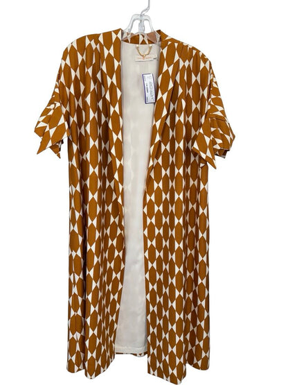 Silk Tile Print Duster