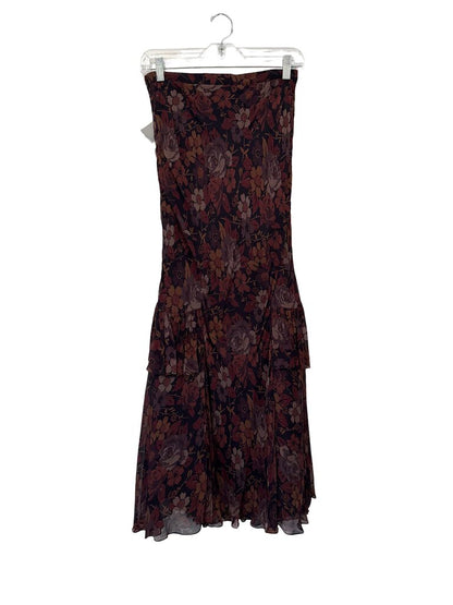 Long Floral W/Ruffles