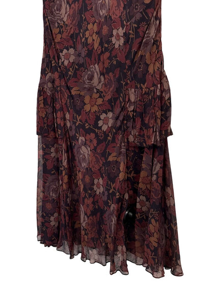 Long Floral W/Ruffles