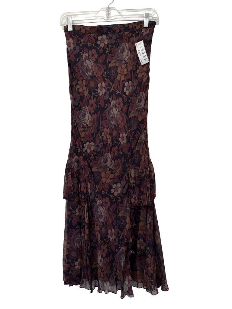 Long Floral W/Ruffles