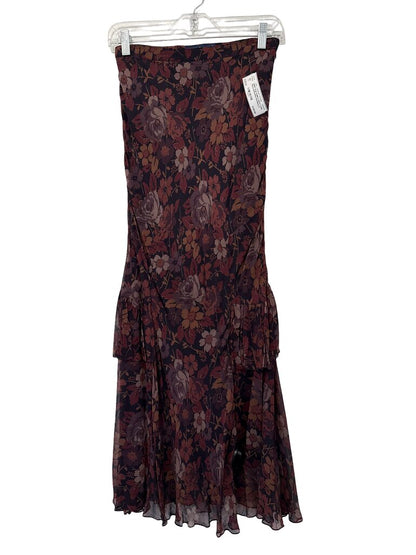 Long Floral W/Ruffles