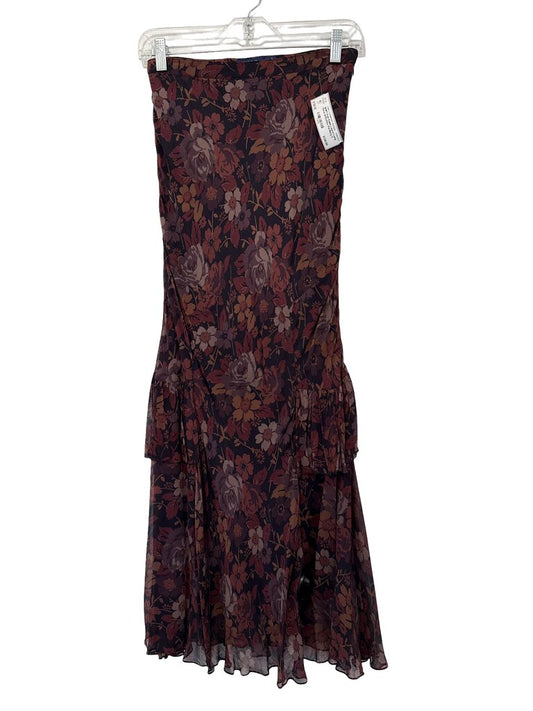 Long Floral W/Ruffles