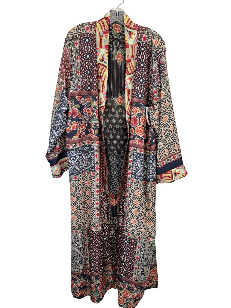 Floral Reversible Silk Kimono