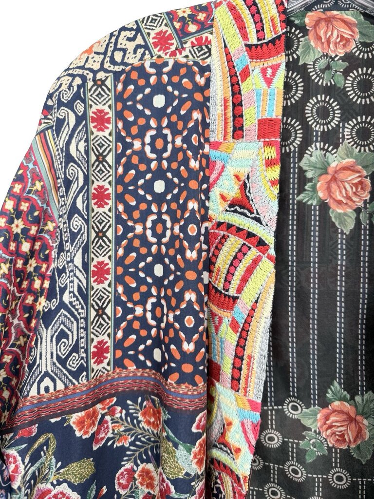 Floral Reversible Silk Kimono