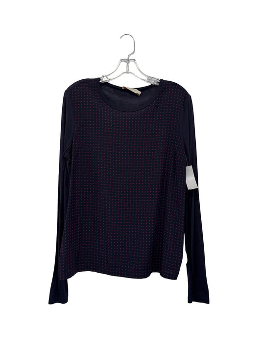 Square Print Front L/S Tee