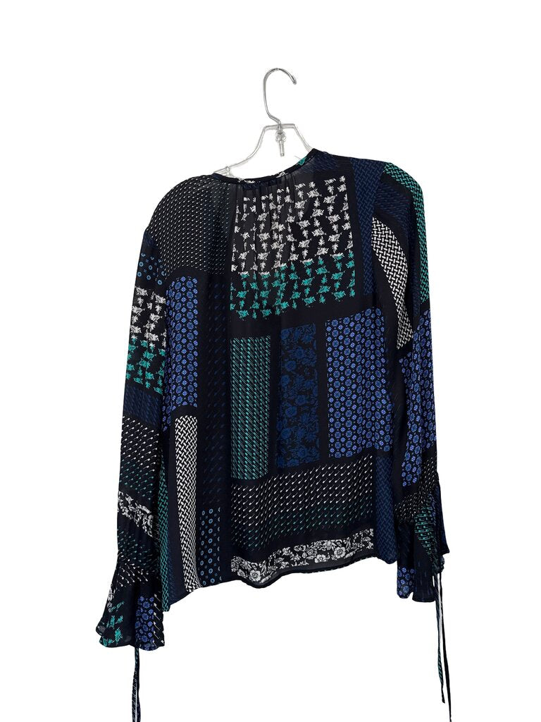 Patchwork Print Vnk Tie Slv