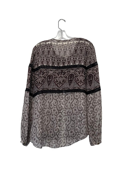 Patchwork Sheer Blouse