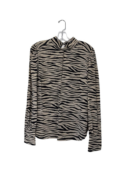 Zebra Print Hi Nk Blouse