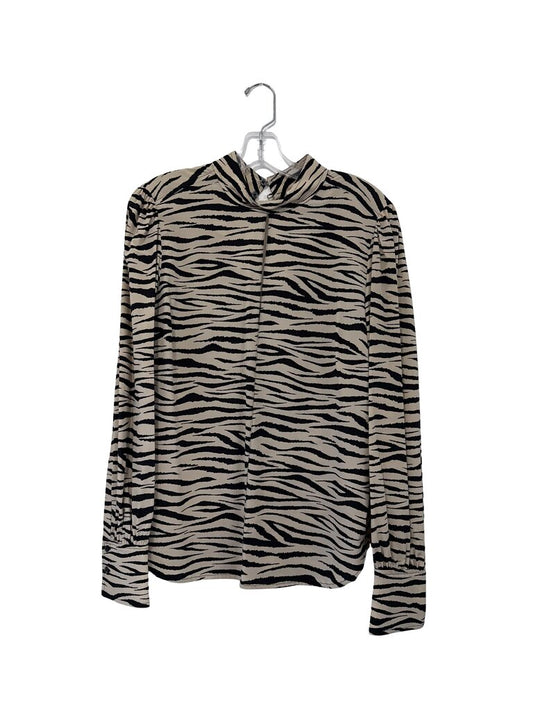 Zebra Print Hi Nk Blouse