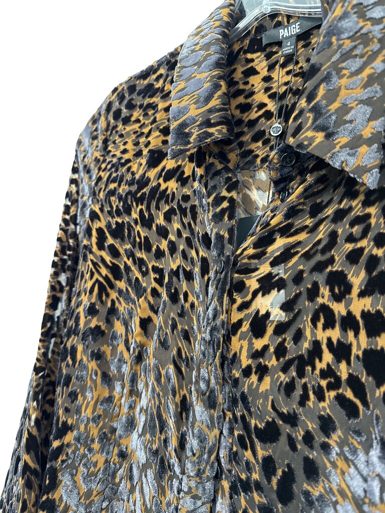 Velvet Burnout Blouse NWT