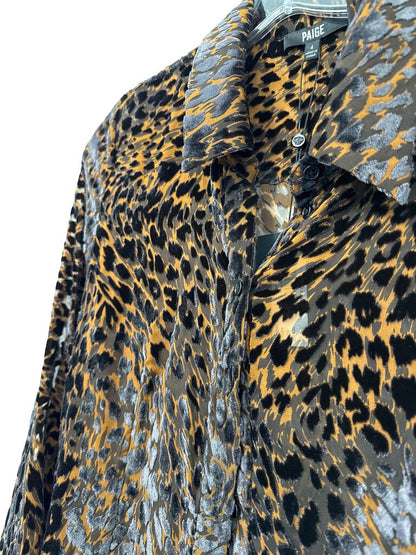 Velvet Burnout Blouse NWT