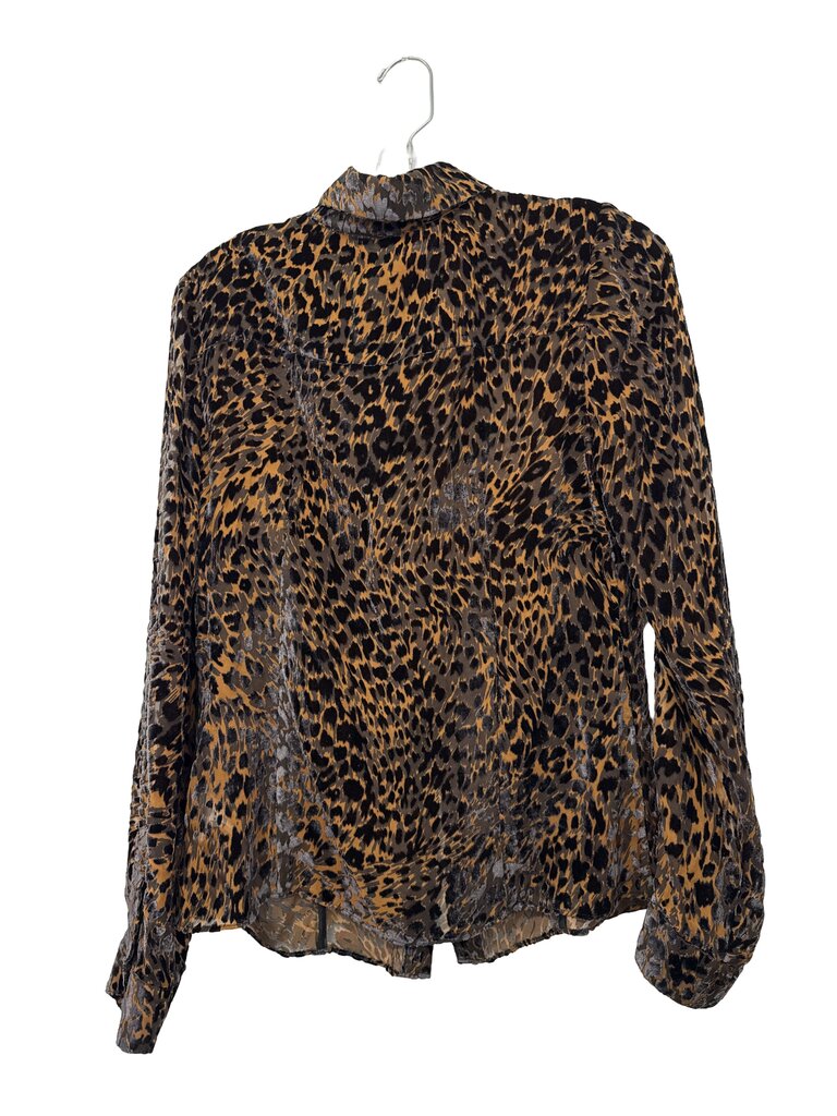 Velvet Burnout Blouse NWT