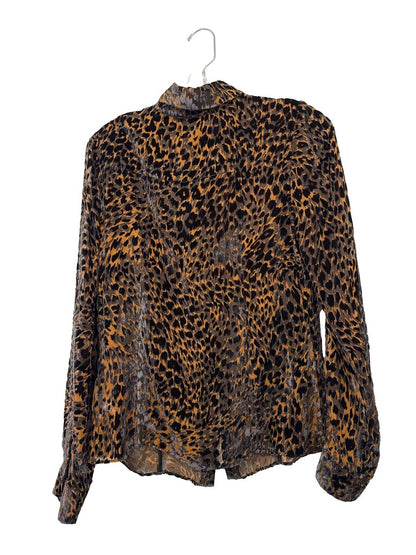 Velvet Burnout Blouse NWT