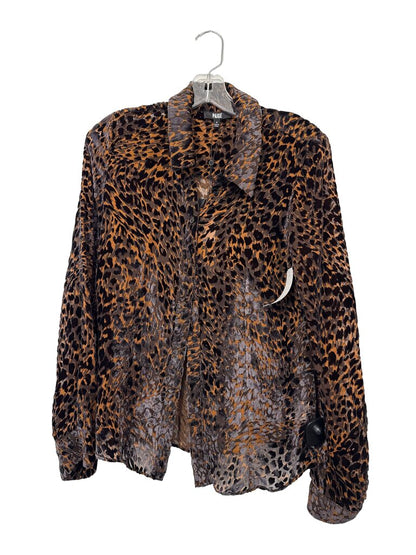 Velvet Burnout Blouse NWT